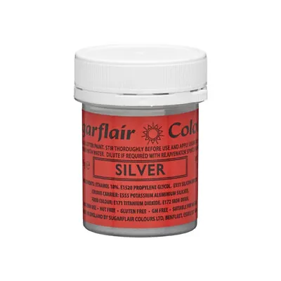 Sugarflair Edible Glitter Paint Colourful Icing Cake Decorating & Sugarcraft 35g • £5.69