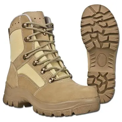 Original German Military Tactical Boots Waterproof Khaki Rubber Round Sole NEW • $118.62