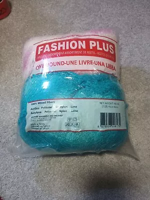 1 Lb Fashion Plus Mill Ends Yarn Blue Pink  • $8.49