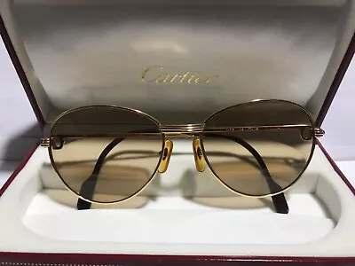 $500 • Buy Vintage Cartier Louis Blue Sapphires Frame 55-18-140
