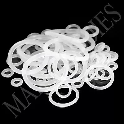 V060 Replacement Silicone Clear O-Rings Bands Seals 14G To 1-1/4  2.5mm To 32mm • $3.95