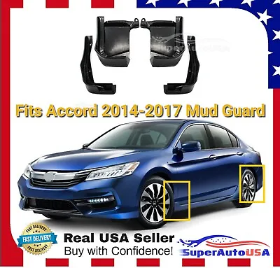 For Honda Accord Sedan 2014-2017 Mud Flaps Splash Guard Flaps Fender Mud Guards • $39.89