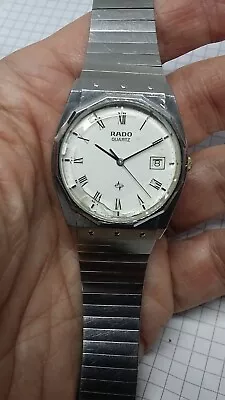 Vintage Rado 113.3280.4 Quartz Wristwatch. Working But Dial A Mess! ETA 955 Mvt. • £20