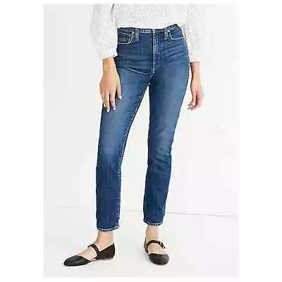 Madewell Women’s Sz 30 High Rise Slim Stretch Crop Medium Wash Boy Jean • £37.56