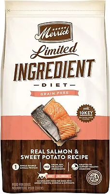Merrick Diet Grain Free Dry Dog Food Salmon And Sweet Potato - 4.0 Lb. Bag • $24.99