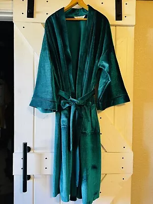 Christian Dior VTG Monsieur Teal Men’s Robe One Size - Made In USA • $49