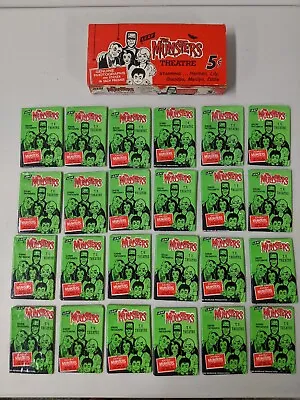 Original 1964 Leaf The Munsters Wax Box With 24 Opened Packs & Cards • $2.25