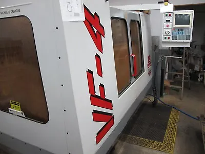 Haas VF4 CNC Vertical Machining Center Runs Well Bought New. • $20000