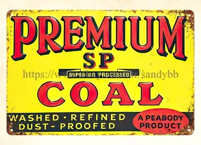 Premium SP Coal Metal Tin Sign Stores Collectible Home Decor • £18.21