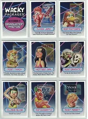 2020  Wacky Packages Old School 9th Series 9 Complete Graduation Photo Set 20/20 • $28.99
