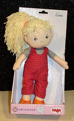 HABA Cassie 12  Machine Washable Soft Rag  Doll  Blonde Hair NEW IN BOX Germany • $18.99