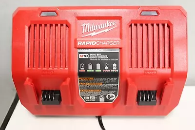 Milwaukee Charger Battery  48-59-1802 M18 Dual Bay Simultaneous Rapid • $94.99