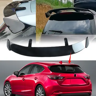 Universal Painted Rear Tailgate Roof Spoiler Window Wing For Mazda 3 Hatchback • $87.19