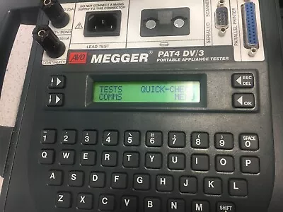 £100 • Buy Meggar PAT4 DV/3 Portable Appliance Tester