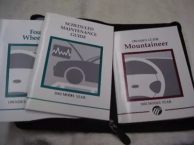 2002  Mercury  Mountaineer    Owners  Manual  Set • $20