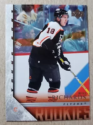 2005-06 Upper Deck Young Guns Mike Richards RC #202 Philadelphia Flyers Rookie • $6.26