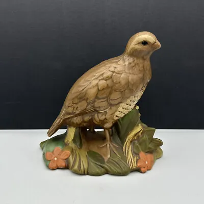 Mid Century Ceramic Quail Bird Figurine Statue Holland Mold Hand Painted VTG • $14.40