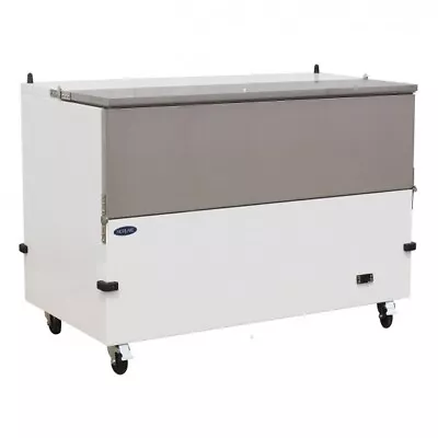 58  Single Access White Milk Cooler • $1900