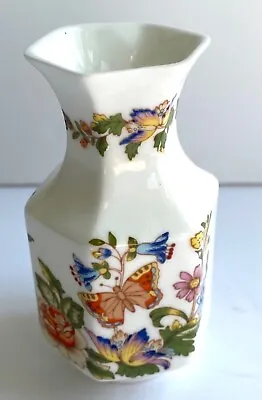£13.34 • Buy Vintage Aynsley Fine Bone China Miniature Vase 3 1/2  Butterfly And Flowers