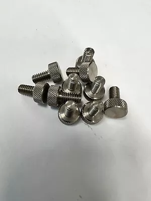 Knurled Thumb Screw Stainless Steel 1/4-20 Thread 1/2 Length - 10 Pieces -  7138 • $10.50