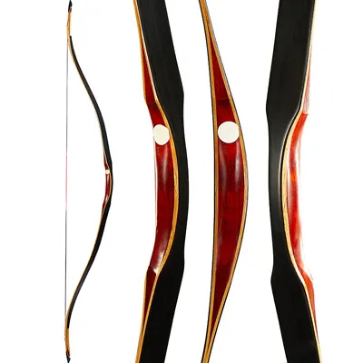 30-50lbs Traditional Archery Recurve Bow Laminated Wooden Longbow Hunting Target • $150.39