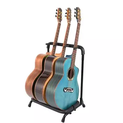 Guitar Holder Rack Stand Multi-Instrument  Holds Up To 3/5/7/9 Guitars Black • $26.59