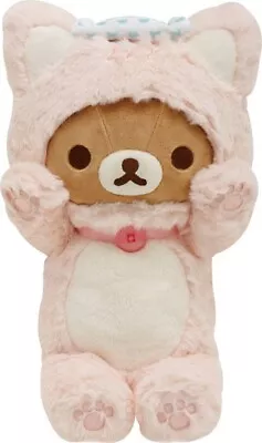 San-X Neko Neko No Yu Rilakkuma Plush - Cat Costume (Pastel Pink) • $99.95