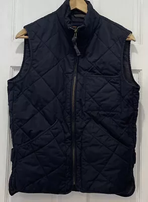 J. Crew Black Military Grade A22 G38 Sleeveless Zipper Vest Men’s Small • $45.99