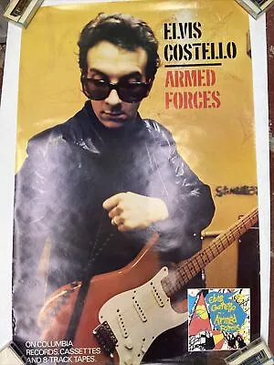 Elvis Costello Armed Forces Poster Original Vintage 1979 24x37 ORIGINAL • $49.99