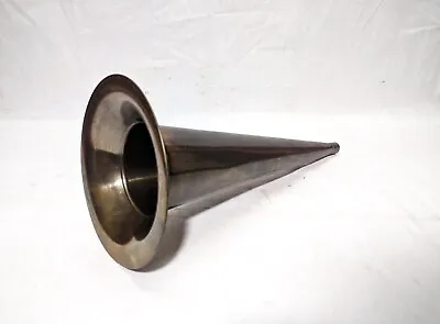 Edison Horn Brass Phonograph Horn Antique Finish Bell 14  Light Shade Gramophone • £45.60