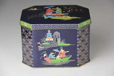 DAHER Asian Chinese Themed Tea Caddy Tin Container Made In England • $14.99