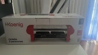 H. Koenig Raclette Machine And Grilling Stone - 2 People • £15