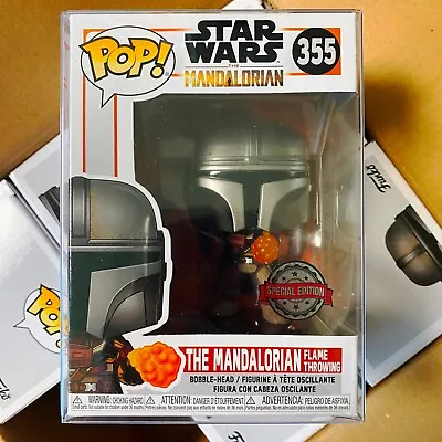 Funko Pop Star Wars : The Mandalorian Flame Throwing #355 Vinyl Exclusive  Mint  • $25.99