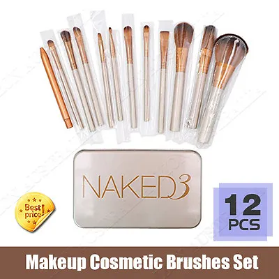 $17.97 • Buy 12pcs Makeup Cosmetic Brushes Set Powder Foundation Eyeshadow Lip Brush Tool