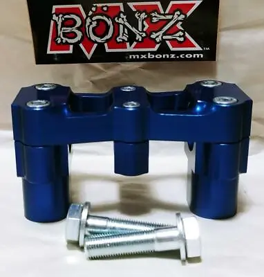 MX BONZ X-6 BAR MOUNT YZ250F 2006-2013 WR450F HANDLEBAR CLAMP 28mm 1-1/8  FATBAR • $82.49