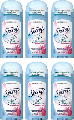 £35.24 • Buy Secret Original Anti-Perspirant/Deodorant Invisible Solid Powder Fresh
