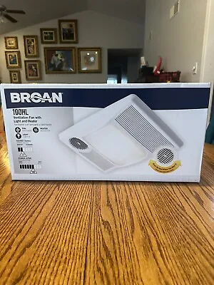 Broan-NuTone 100HL Ventilation Fan W/Light And Heater 2 Sones 100 CFM • $239.95