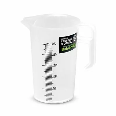$8 • Buy RON Orchid 250ml 1/4L HEAVY DUTY PLASTIC THICK CHEMICAL RESISTANT MEASURING JUG
