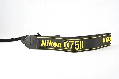 NIKON D750 Black Yellow  Camera Strap Original Great Condition • $29