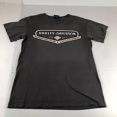 2007 Harley Davidson Shirt Men's Small Grey Faded Moscow Russia Mockba Biker • $29.99