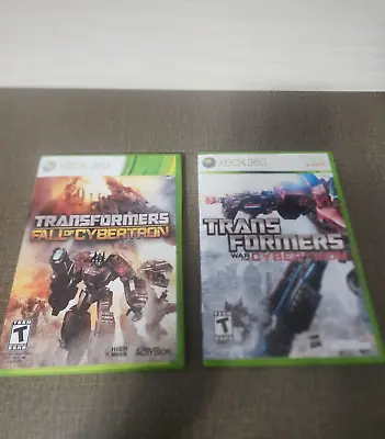 $99 • Buy Xbox 360 Transformers War For Cybertron/Fall Of Cybertron Bundle (TESTED/WORKS)