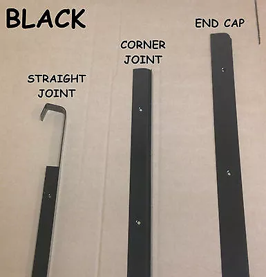 BLACK Kitchen Worktop Edging Strips 40mm & 30mm EndCornerStraight *CHEAPEST** • £7.15