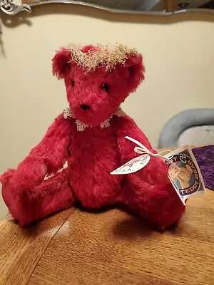 The Vermont Teddy Bear Company Vintage 1993 Plush 13.5  Jointed Red Bear  • $13.90