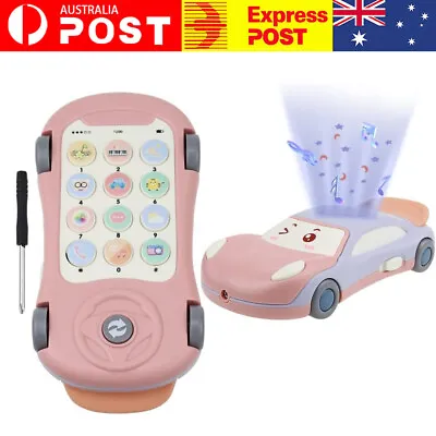 Toys For 1 2 3 4 5 6 Year Old Girls BoysKids Cell Phone Toy Car Projection Car • $15.89