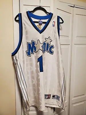 Vintage NBA Champion Authentic Jersey Orlando Magic #1 Tracy McGrady Size 52 XXL • $190