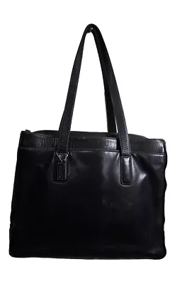 COACH Hamptons Black Leather Padded Laptop Business Tote C1S-5209 Briefcase • $60.75