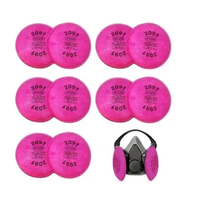 Compatible 2091 P100 Pink Against Dust Woodworking Welding FF4 Series • £9.49