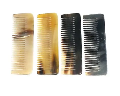 Real Horn 4 Inch (10cm) Mini Pocket Comb With Personalisation Optional • £6.95