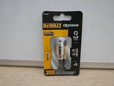£6.89 • Buy Dewalt Extreme Dt70535t Pz2 X 57mm Impact Torsion Screwdriver Bits & Screwlock