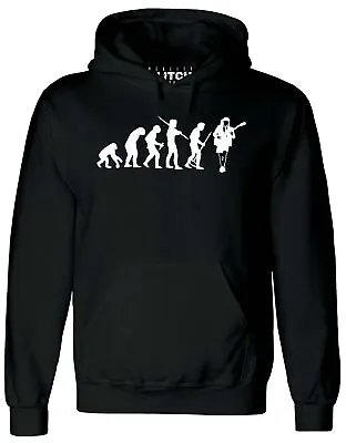 Evolution Of Angus Young Hoodie - Funny T Shirt Retro AC DC Music Rock Metal US • £24.99